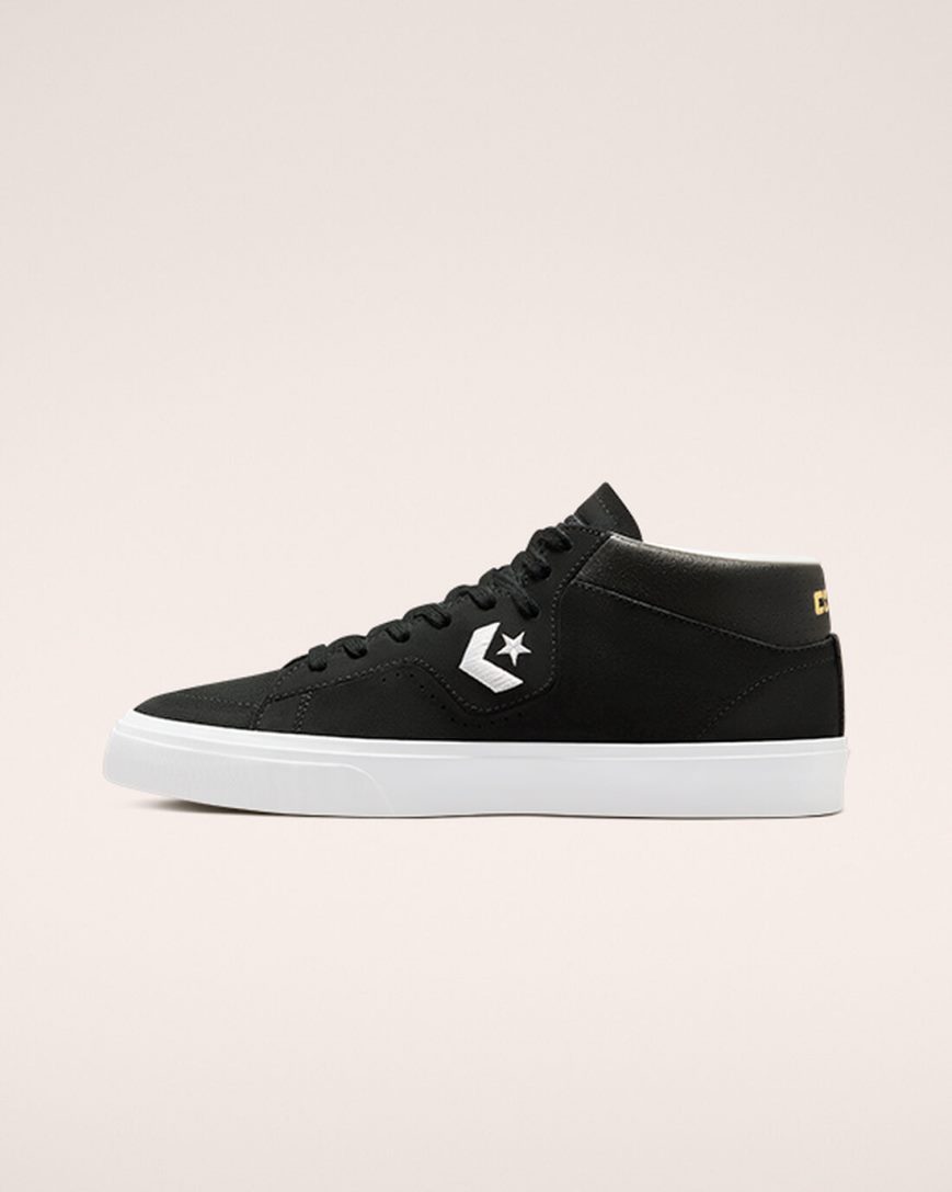 Skate Topanky Converse CONS Louie Lopez Pro Stredne Panske Čierne Biele | SK 11XULY2